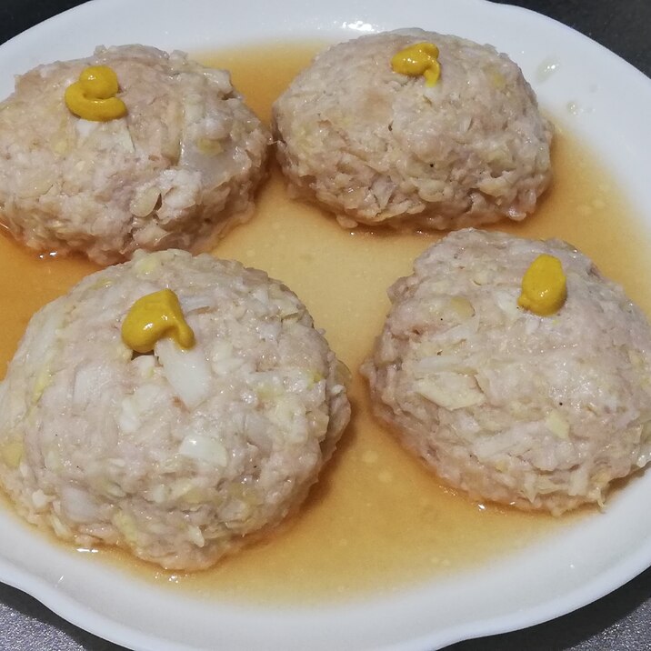 レンジで簡単ヘルシー♪鳥ひき肉で中華スープ団子